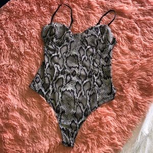 AFRM snakeskin body suit